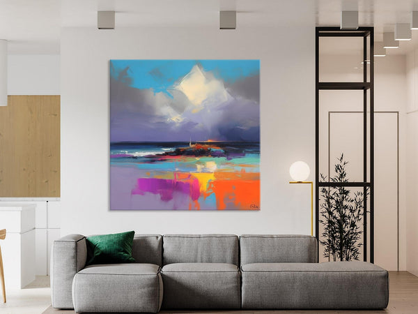 Landscape Canvas Paintings, Modern Canvas Wall Art Paintings, Original Canvas Painting for Living Room, Acrylic Painting on Canvas-HomePaintingDecor