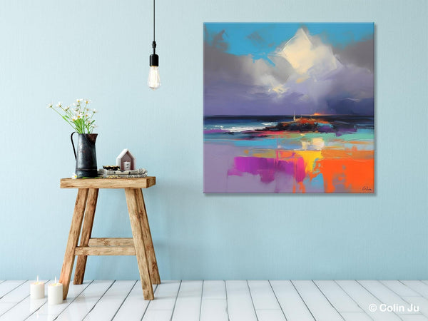 Landscape Canvas Paintings, Modern Canvas Wall Art Paintings, Original Canvas Painting for Living Room, Acrylic Painting on Canvas-HomePaintingDecor