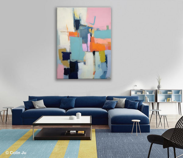 Contemporary Wall Art Paintings, Acrylic Painting on Canvas, Abstract Paintings for Bedroom, Extra Large Original Art, Buy Wall Art Online-HomePaintingDecor