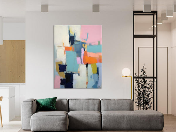 Contemporary Wall Art Paintings, Acrylic Painting on Canvas, Abstract Paintings for Bedroom, Extra Large Original Art, Buy Wall Art Online-HomePaintingDecor