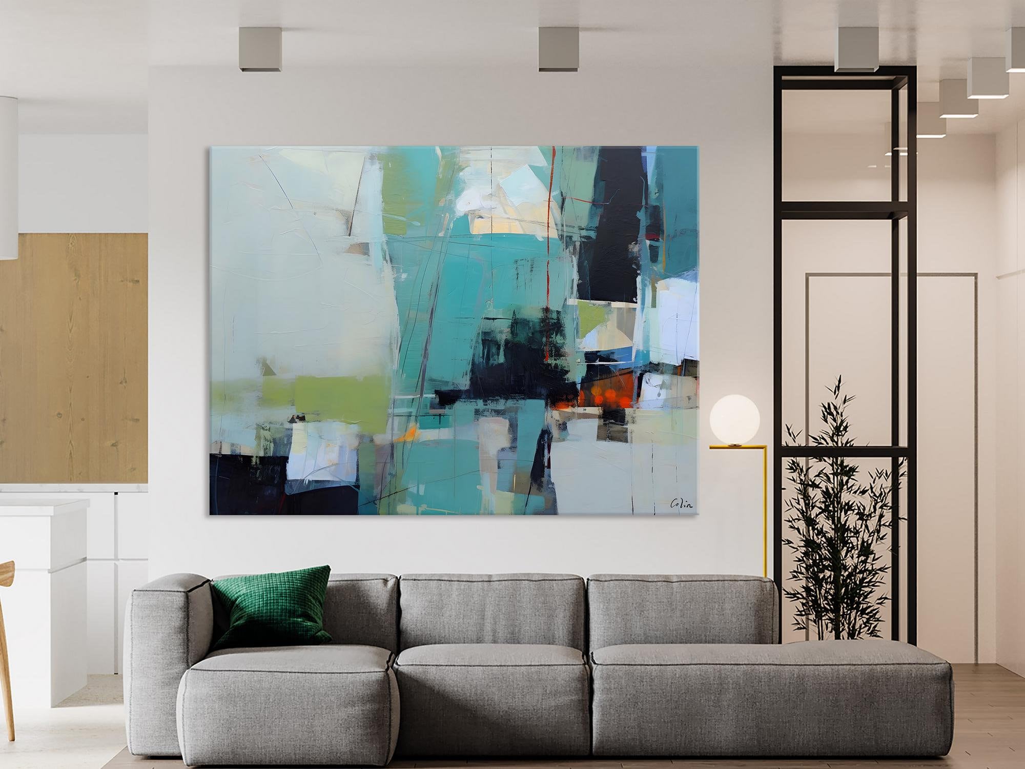 Oversized Canvas Paintings, Original Abstract Art, Large Wall Art Ideas for Living Room, Hand Painted Canvas Art, Contemporary Acrylic Art-HomePaintingDecor