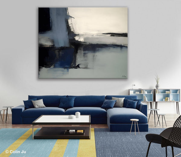 Abstract Painting for Bedroom, Large Original Abstract Art, Contemporary Acrylic Paintings, Abstract Painting on Canvas, Simple Wall Art-HomePaintingDecor