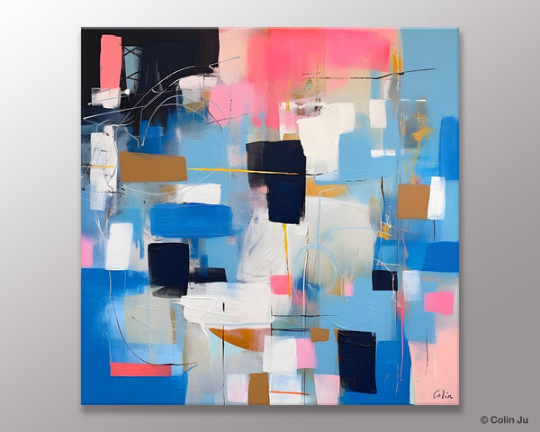 Modern Canvas Paintings, Contemporary Canvas Art, Original Modern Wall Art, Modern Acrylic Artwork, Large Abstract Painting for Dining Room-HomePaintingDecor