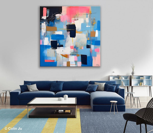 Modern Canvas Paintings, Contemporary Canvas Art, Original Modern Wall Art, Modern Acrylic Artwork, Large Abstract Painting for Dining Room-HomePaintingDecor