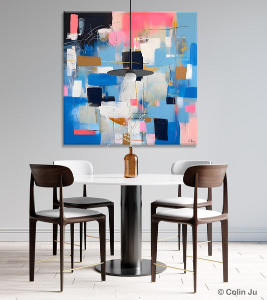Modern Canvas Paintings, Contemporary Canvas Art, Original Modern Wall Art, Modern Acrylic Artwork, Large Abstract Painting for Dining Room-HomePaintingDecor
