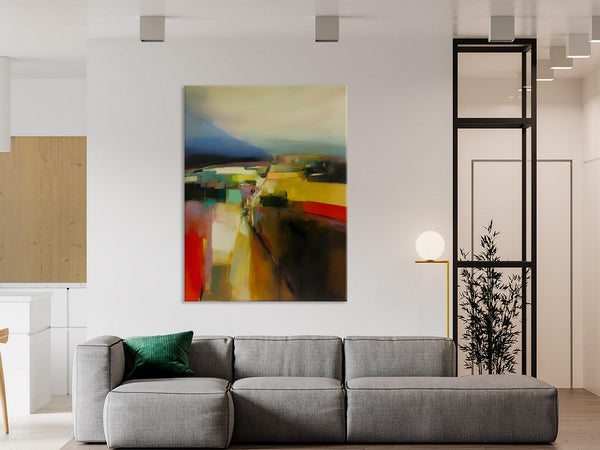 Abstract Landscape Artwork, Landscape Painting on Canvas, Contemporary Wall Art Paintings, Extra Large Original Art, Hand Painted Canvas Art-HomePaintingDecor