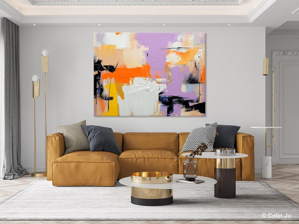 Modern Acrylic Painting on Canvas, Contemporary Wall Art Paintings, Extra Large Original Art for Dining Room, Hand Painted Canvas Artwork-HomePaintingDecor