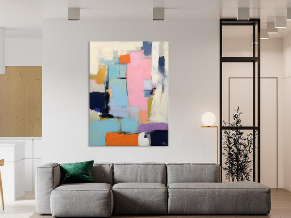 Original Canvas Art, Contemporary Acrylic Painting on Canvas, Large Wall Art Painting for Bedroom, Oversized Modern Abstract Wall Paintings-HomePaintingDecor