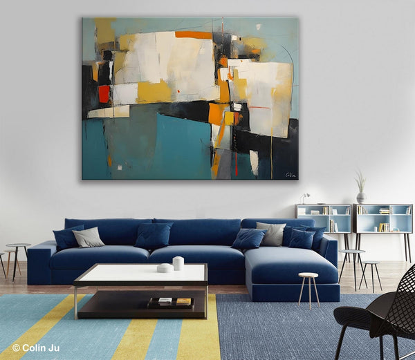 Hand Painted Canvas Art, Large Wall Art Ideas for Living Room, Oversized Canvas Paintings, Original Abstract Art, Contemporary Acrylic Art-HomePaintingDecor