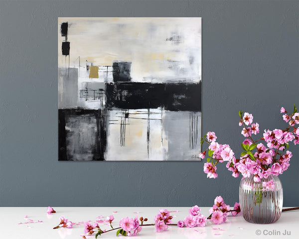 Contemporary Canvas Art for Bedroom, Modern Acrylic Artwork, Original Modern Paintings, Heavy Texture Canvas Art, Large Abstract Paintings-HomePaintingDecor