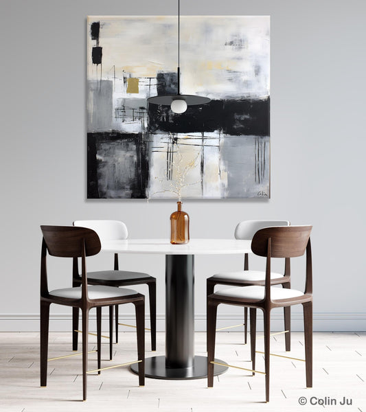 Contemporary Canvas Art for Bedroom, Modern Acrylic Artwork, Original Modern Paintings, Heavy Texture Canvas Art, Large Abstract Paintings-HomePaintingDecor