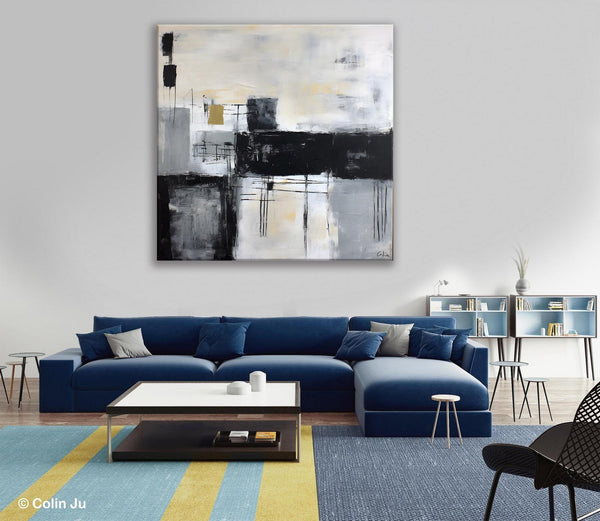 Contemporary Canvas Art for Bedroom, Modern Acrylic Artwork, Original Modern Paintings, Heavy Texture Canvas Art, Large Abstract Paintings-HomePaintingDecor