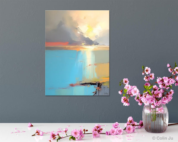 Contemporary Acrylic Painting on Canvas, Large Original Artwork, Large Landscape Paintings for Living Room, Modern Canvas Art Paintings-HomePaintingDecor