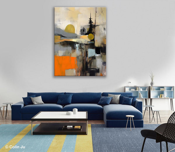 Original Canvas Art, Contemporary Acrylic Painting on Canvas, Large Wall Art Painting for Bedroom, Oversized Modern Abstract Wall Paintings-HomePaintingDecor
