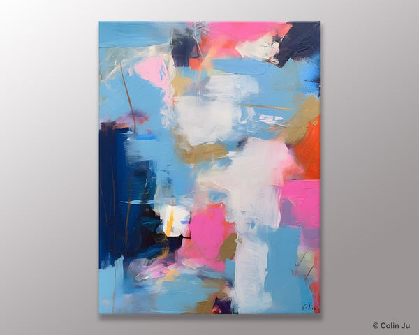 Oversized Modern Abstract Wall Paintings, Original Canvas Art, Contemporary Acrylic Painting on Canvas, Large Wall Art Painting for Bedroom-HomePaintingDecor