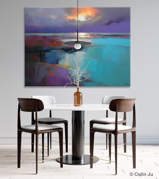 Original Landscape Abstract Painting, Landscape Canvas Paintings for Dining Room, Extra Large Modern Wall Art, Acrylic Painting on Canvas-HomePaintingDecor
