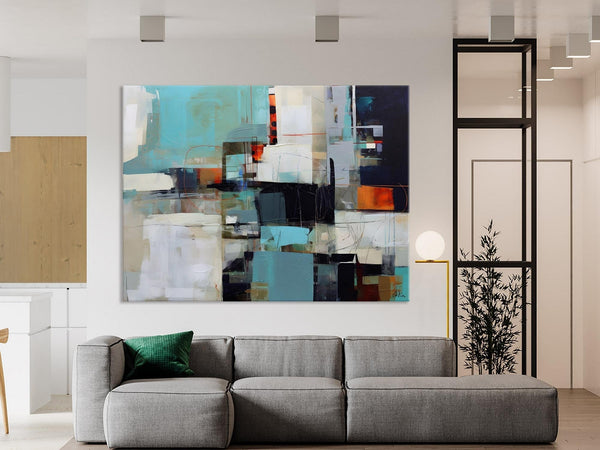 Extra Large Paintings for Dining Room, Abstract Wall Paintings, Hand Painted Canvas Art, Original Artowrk, Contemporary Wall Art Paintings-HomePaintingDecor
