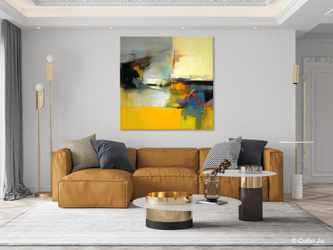 Simple Modern Acrylic Artwork, Modern Canvas Paintings, Large Abstract Art for Bedroom, Original Abstract Wall Art, Contemporary Canvas Art-HomePaintingDecor