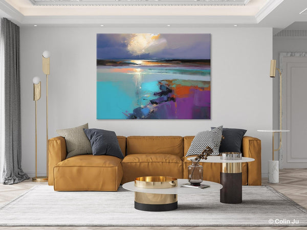 Original Landscape Paintings, Landscape Canvas Paintings for Living Room, Extra Large Modern Wall Art Paintings, Acrylic Painting on Canvas-HomePaintingDecor
