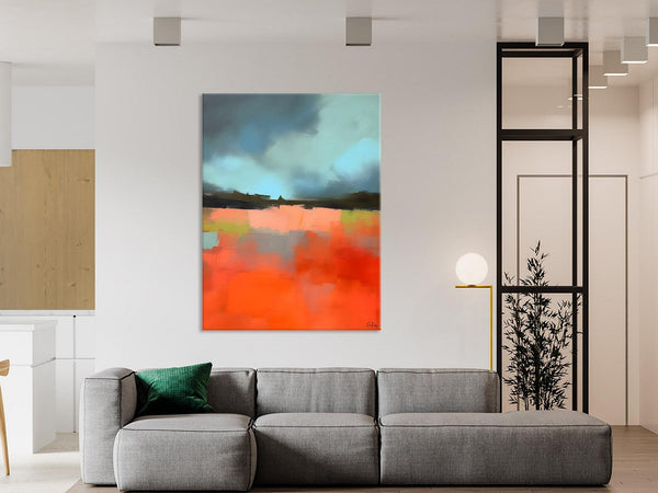 Original Canvas Artwork, Contemporary Acrylic Painting on Canvas, Large Wall Art Painting for Bedroom, Oversized Abstract Wall Art Paintings-HomePaintingDecor