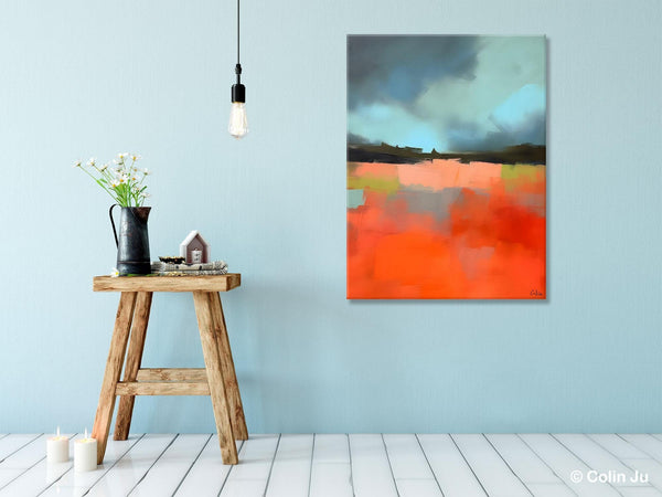 Original Canvas Artwork, Contemporary Acrylic Painting on Canvas, Large Wall Art Painting for Bedroom, Oversized Abstract Wall Art Paintings-HomePaintingDecor