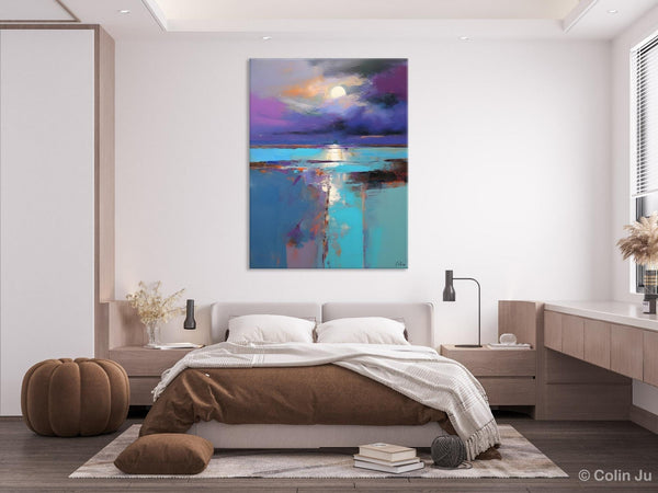 Extra Large Original Art, Landscape Painting on Canvas, Hand Painted Canvas Art, Abstract Landscape Artwork, Contemporary Wall Art Paintings-HomePaintingDecor