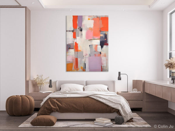 Large Painting for Dining Room, Original Canvas Artwork, Contemporary Acrylic Painting on Canvas, Simple Abstract Art, Wall Art Paintings-HomePaintingDecor