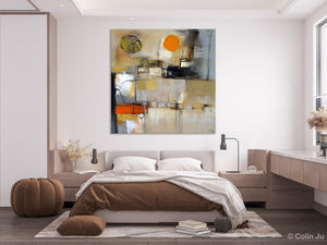 Large Abstract Art for Bedroom, Simple Modern Acrylic Art, Modern Original Abstract Art, Canvas Paintings for Sale, Contemporary Canvas Art-HomePaintingDecor