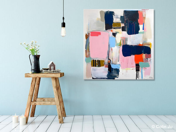 Modern Original Abstract Wall Art, Contemporary Canvas Art, Canvas Paintings, Large Abstract Art for Bedroom, Simple Modern Acrylic Artwork-HomePaintingDecor