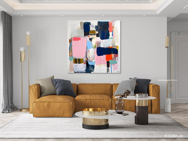 Modern Original Abstract Wall Art, Contemporary Canvas Art, Canvas Paintings, Large Abstract Art for Bedroom, Simple Modern Acrylic Artwork-HomePaintingDecor