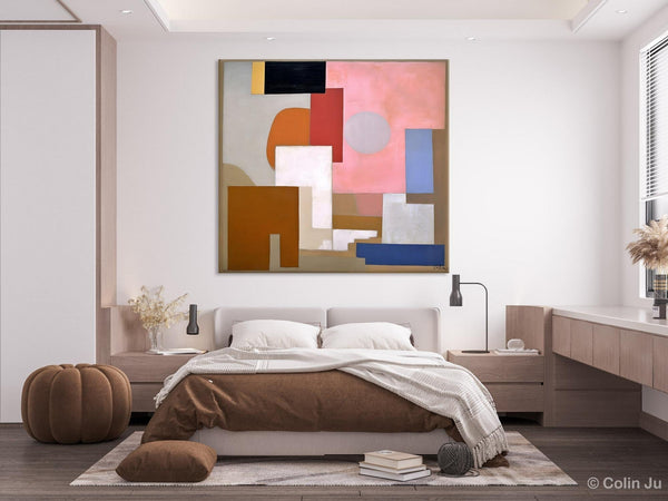 Extra Large Canvas Paintings for Living Room, Original Modern Abstract Artwork, Geometric Modern Canvas Art, Abstract Wall Art for Sale-HomePaintingDecor
