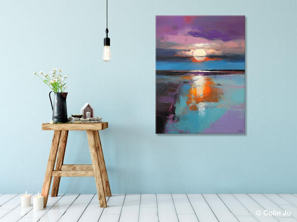 Original Landscape Painting on Canvas, Hand Painted Canvas Art, Abstract Landscape Artwork, Contemporary Wall Art Paintings, Huge Canvas Art-HomePaintingDecor
