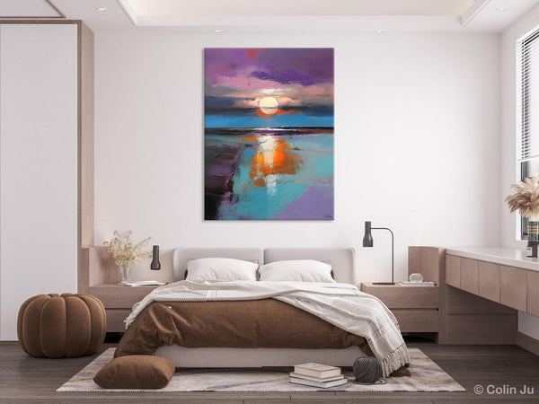 Original Landscape Painting on Canvas, Hand Painted Canvas Art, Abstract Landscape Artwork, Contemporary Wall Art Paintings, Huge Canvas Art-HomePaintingDecor