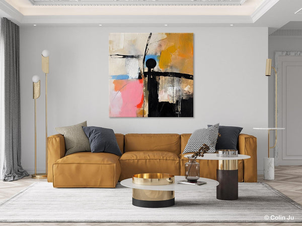 Extra Large Abstract Paintings for Bedroom, Original Modern Acrylic Wall Art, Modern Canvas Art Paintings, Abstract Wall Art for Dining Room-HomePaintingDecor