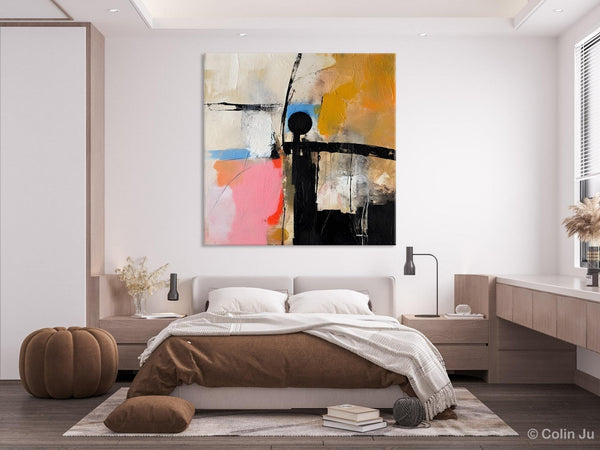 Extra Large Abstract Paintings for Bedroom, Original Modern Acrylic Wall Art, Modern Canvas Art Paintings, Abstract Wall Art for Dining Room-HomePaintingDecor