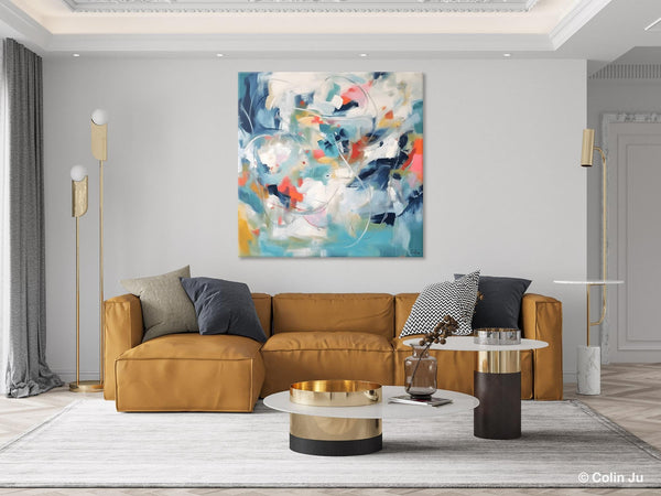 Modern Acrylic Art, Modern Original Abstract Art, Large Abstract Art for Bedroom, Simple Canvas Paintings for Sale, Contemporary Canvas Art-HomePaintingDecor