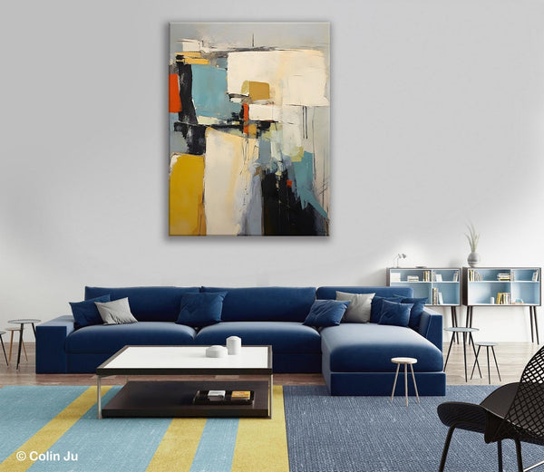 Large Modern Canvas Paintings, Heavy Texture Paintings, Large Original Wall Art Painting for Bedroom, Acrylic Paintings on Canvas-HomePaintingDecor