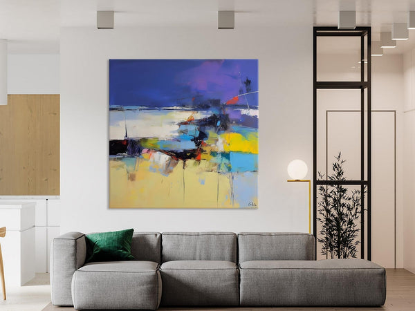 Original Modern Abstract Artwork, Geometric Modern Canvas Art, Extra Large Canvas Paintings for Living Room, Abstract Wall Art for Sale-HomePaintingDecor