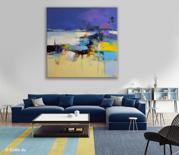 Original Modern Abstract Artwork, Geometric Modern Canvas Art, Extra Large Canvas Paintings for Living Room, Abstract Wall Art for Sale-HomePaintingDecor
