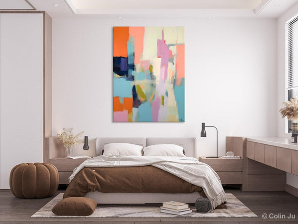 Large Modern Canvas Art for Bedroom, Original Wall Art Paintings, Large Paintings for Sale, Hand Painted Canvas Art, Acrylic Art on Canvas-HomePaintingDecor