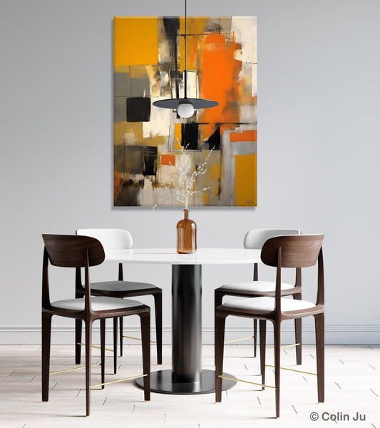 Oversized Abstract Art Paintings, Original Canvas Artwork, Large Wall Art Painting for Dining Room, Contemporary Acrylic Painting on Canvas-HomePaintingDecor