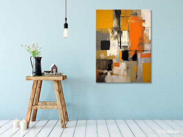 Oversized Abstract Art Paintings, Original Canvas Artwork, Large Wall Art Painting for Dining Room, Contemporary Acrylic Painting on Canvas-HomePaintingDecor