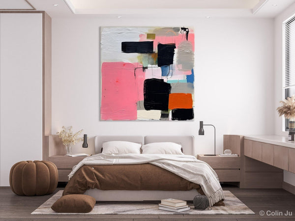 Modern Original Abstract Art, Large Wall Art for Bedroom, Geometric Modern Acrylic Art, Canvas Paintings for Sale, Contemporary Canvas Art-HomePaintingDecor