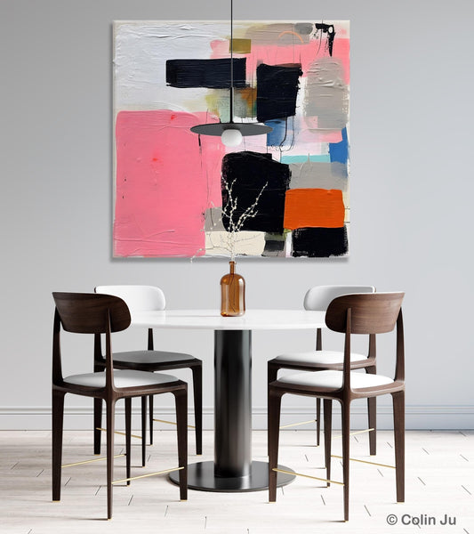 Modern Original Abstract Art, Large Wall Art for Bedroom, Geometric Modern Acrylic Art, Canvas Paintings for Sale, Contemporary Canvas Art-HomePaintingDecor