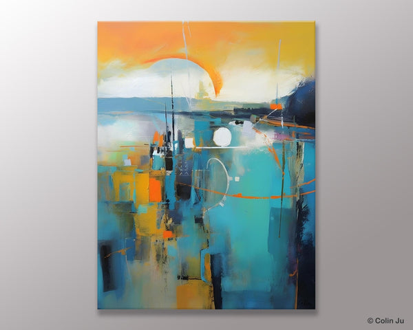 Extra Large Modern Canvas Art for Bedroom, Original Art Paintings, Large Paintings for Sale, Hand Painted Canvas Art, Acrylic Art on Canvas-HomePaintingDecor