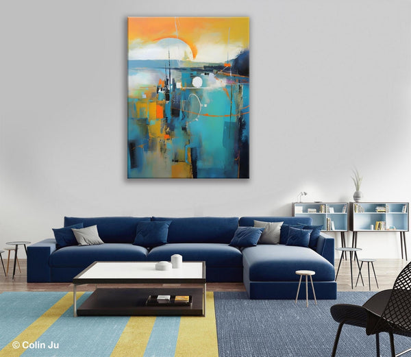 Extra Large Modern Canvas Art for Bedroom, Original Art Paintings, Large Paintings for Sale, Hand Painted Canvas Art, Acrylic Art on Canvas-HomePaintingDecor