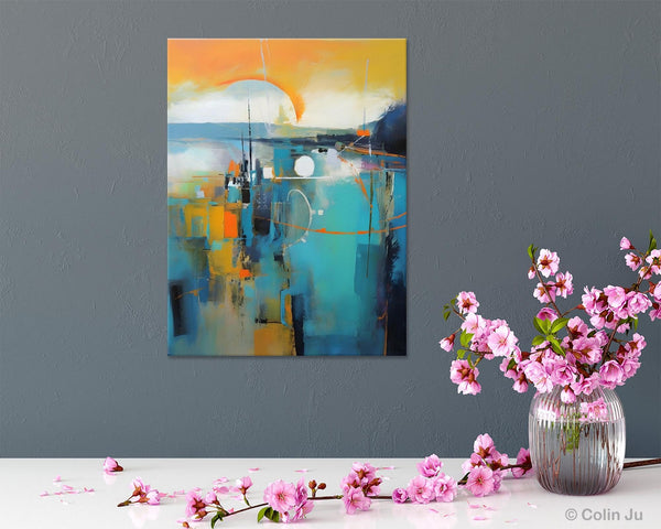 Extra Large Modern Canvas Art for Bedroom, Original Art Paintings, Large Paintings for Sale, Hand Painted Canvas Art, Acrylic Art on Canvas-HomePaintingDecor