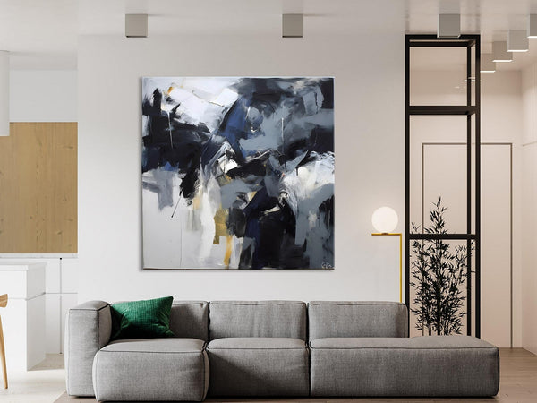 Simple Modern Acrylic Art, Modern Original Abstract Art, Large Abstract Art for Bedroom, Canvas Paintings for Sale, Contemporary Canvas Art-HomePaintingDecor