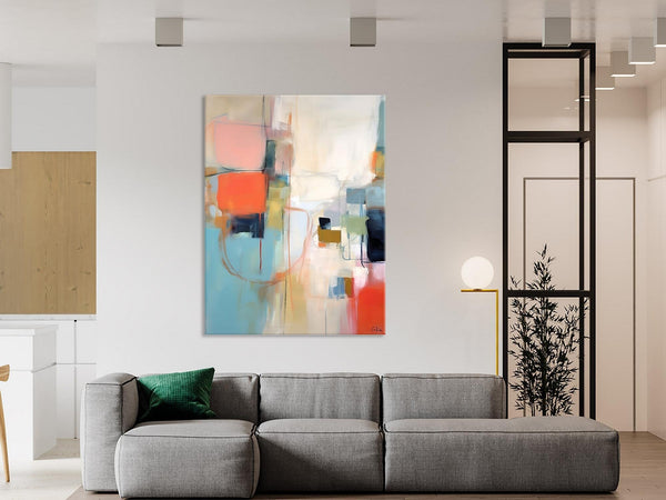 Large Wall Paintings for Bedroom, Original Abstract Art, Contemporary Abstract Paintings on Canvas, Oversized Abstract Wall Art Paintings-HomePaintingDecor