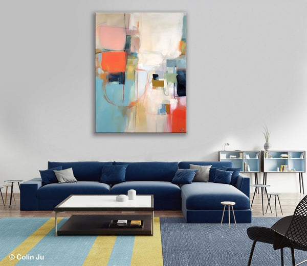 Large Wall Paintings for Bedroom, Original Abstract Art, Contemporary Abstract Paintings on Canvas, Oversized Abstract Wall Art Paintings-HomePaintingDecor